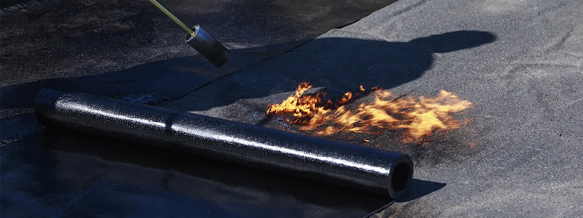 Рулонная наплавляемая кровля