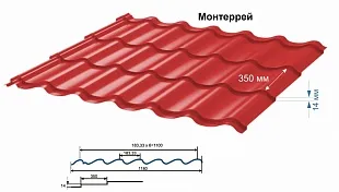 Металлочерепица МОНТЕРРЕЙ