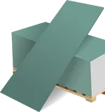 Гипсокартон влагостойкий (ГКЛВ)