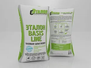 Эталон Basis Line шпатлевка базовая цементная (серая) (25кг)