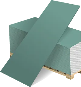 Гипсокартон влагостойкий (ГКЛВ)