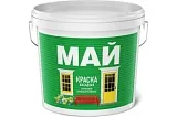 Краска МАЙ фасадная белая, ведро 13 кг