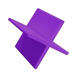 Крестики многоразовые 3 мм фиолетовый