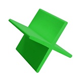 Крестики многоразовые 2 мм зеленый