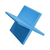 Крестики многоразовые 2,5 мм голубой